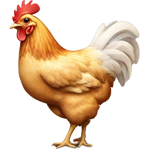 chicken walking emoji