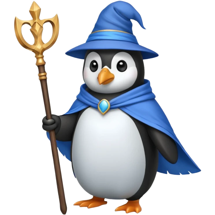 Penguin Wizard emoji