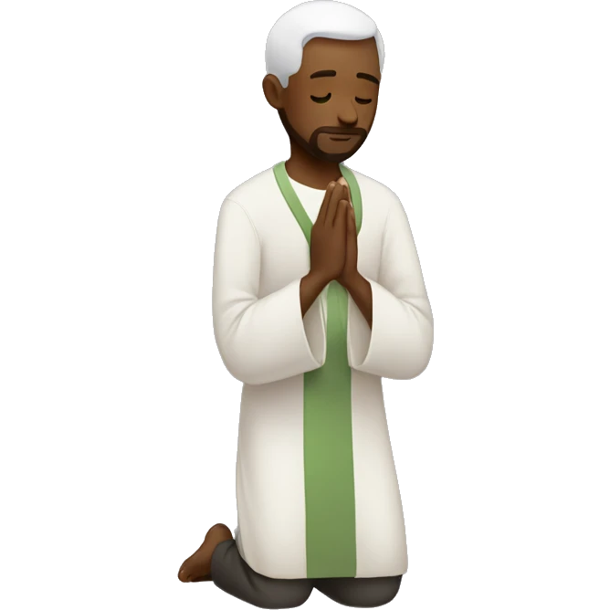 Man praying , show fullbody emoji