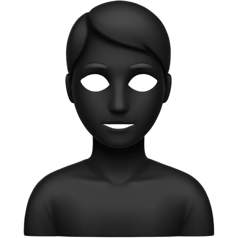 silueta negra persona sin rostro emoji