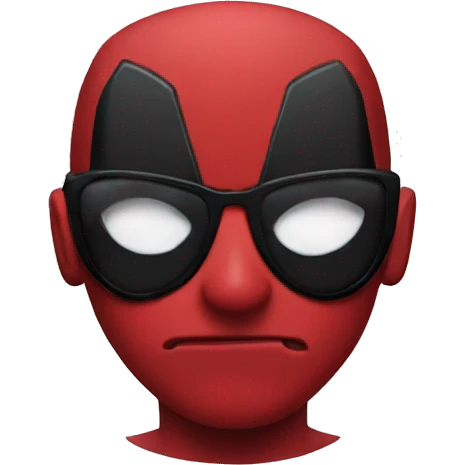 Deadpool with sunglasses  emoji