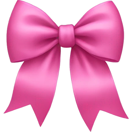 Pink bow emoji