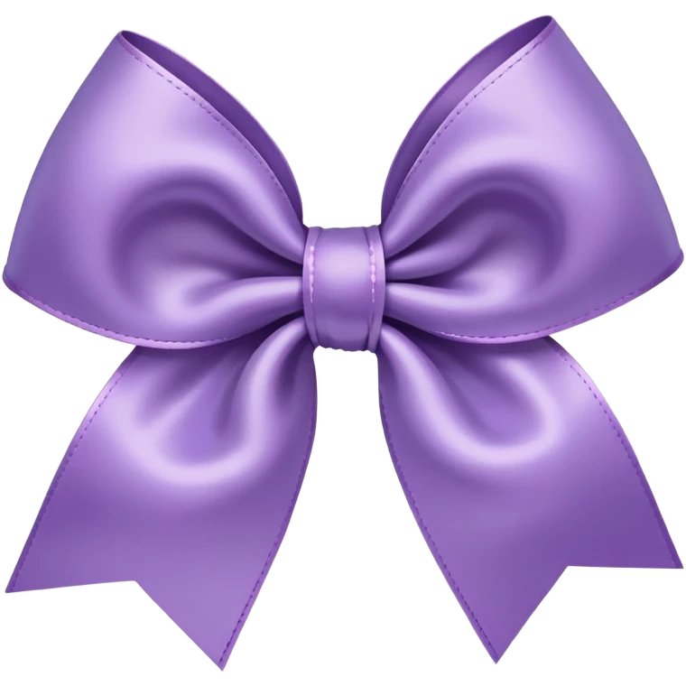Light purple hair bow emoji