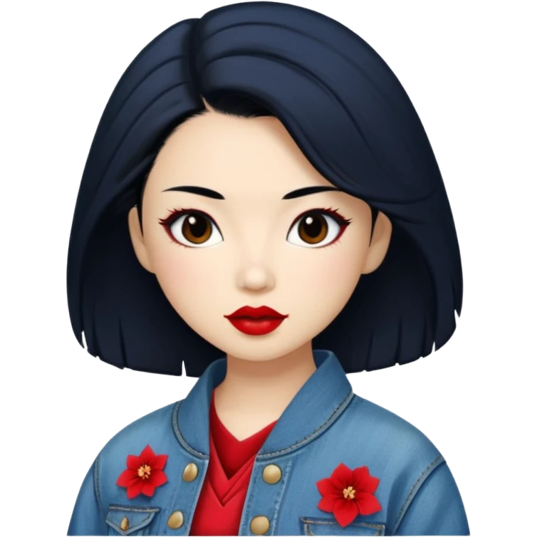 geisha denim jacket emoji