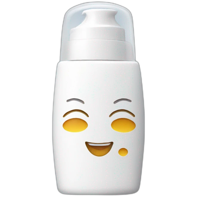 Sunscreen bottle emoji