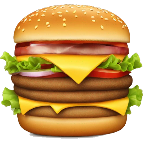 Fast food burger  emoji