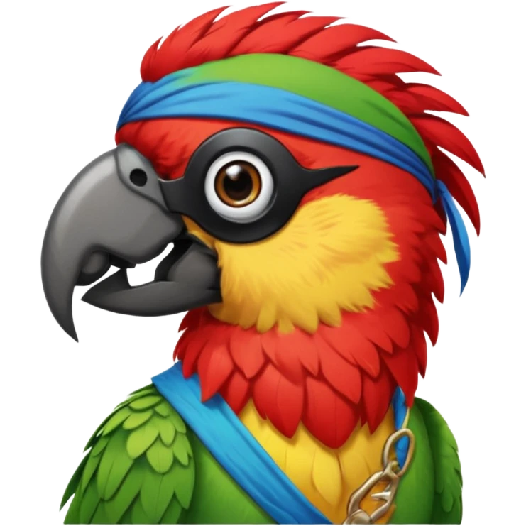 pirate and parrot emoji