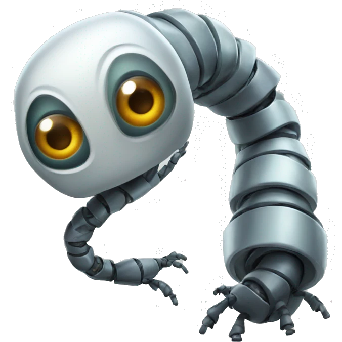à worm robot emoji