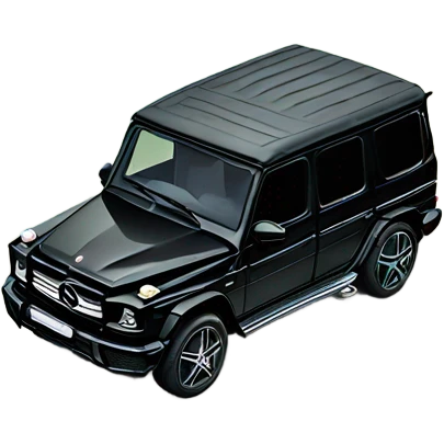 black Mercedes G-Wagon emoji