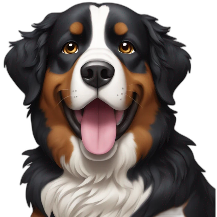 bernese mountain dog karaoke emoji