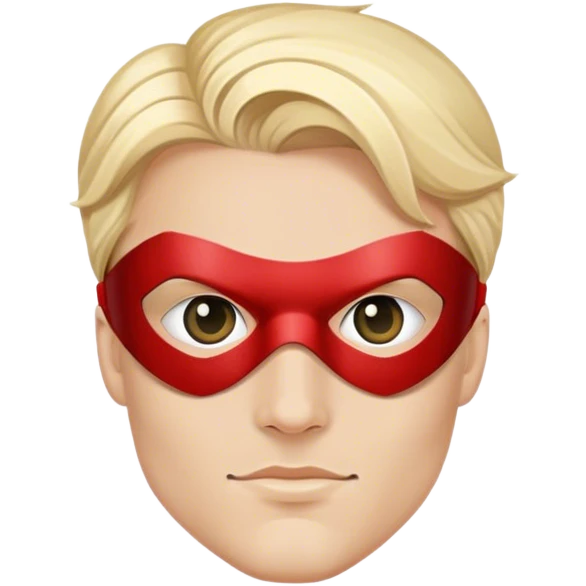 superhero with eye mask emoji