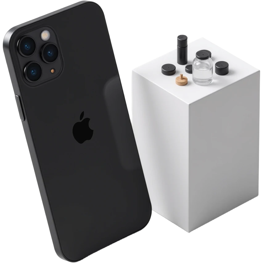 iPhone 15 Pro Max in black titanium emoji