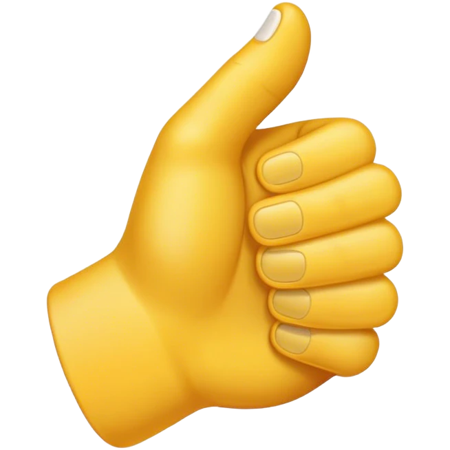 Thumbs sideways emoji