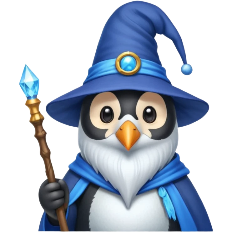 Penguin Wizard emoji