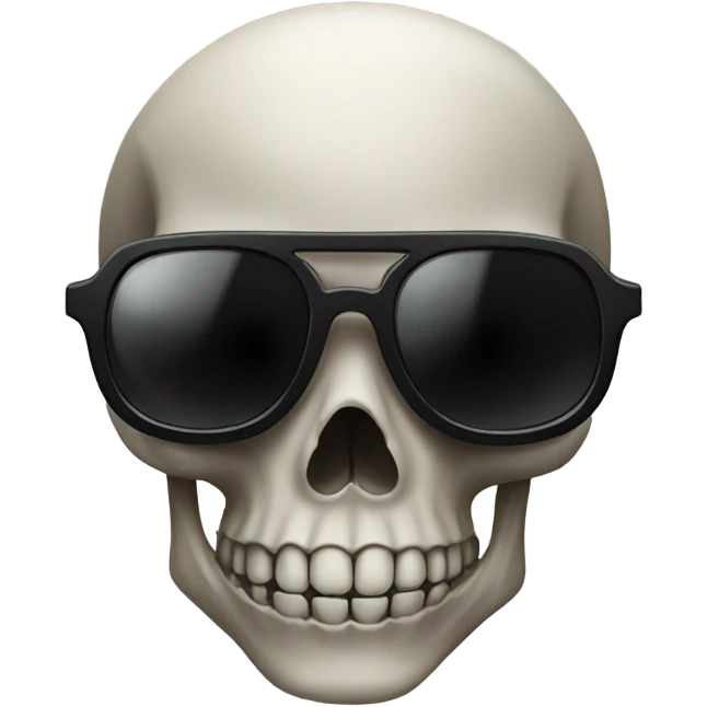 skull wearing sunglasses  emoji