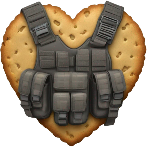 Tactical cookie heart emoji