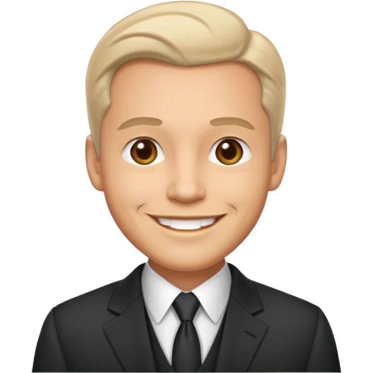 Man Old money style face emoji