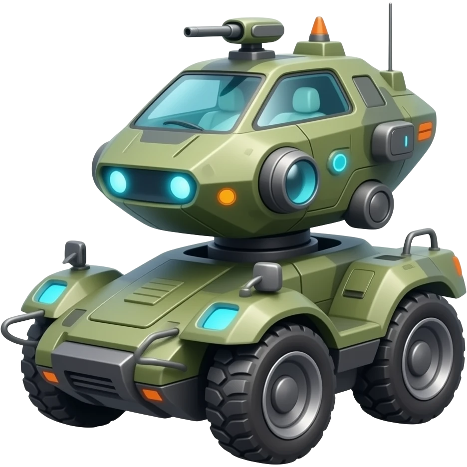 scifi flying robot military vehicle emoji