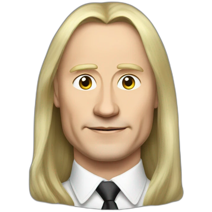 Vladmir Putin with long hair emoji
