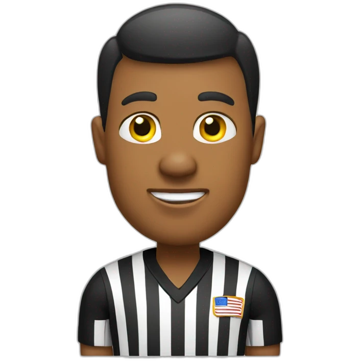 american football referee  emoji
