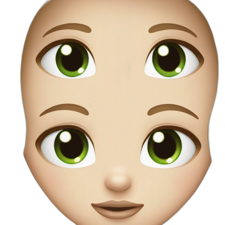 bunny blond blue eye brown green eye emoji