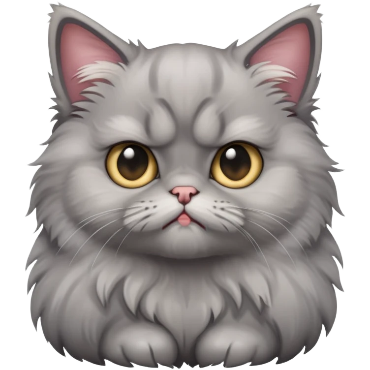 хмурый котенок emoji