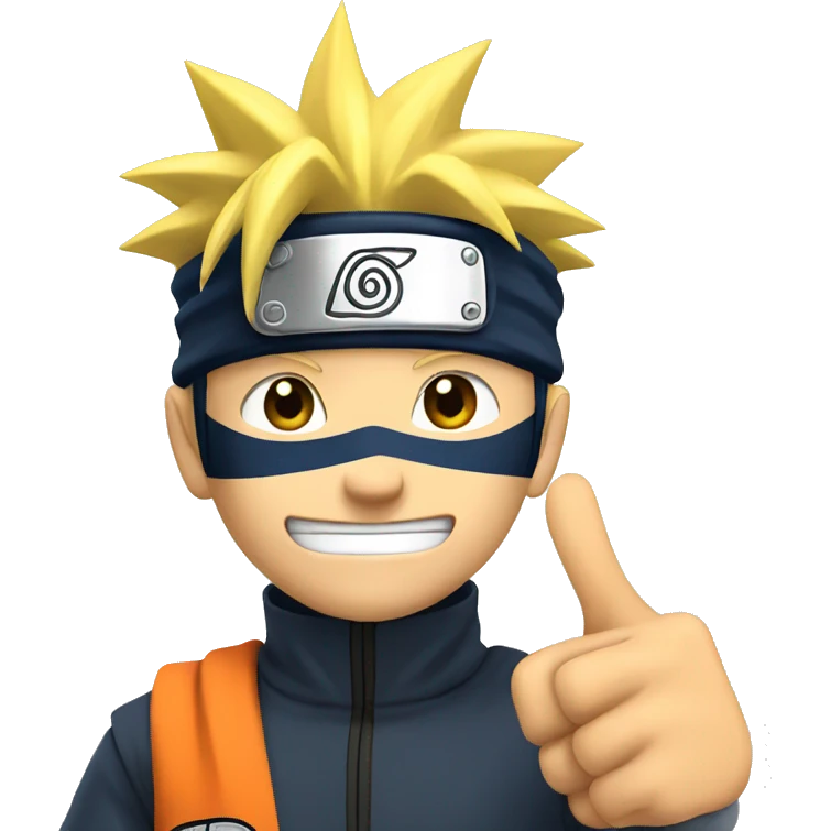 Naruto giving a thumbs up emoji