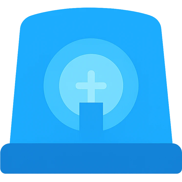 Render only the blue part of the image as a clean and simple color icon with no background or other elements, transparent background. emoji