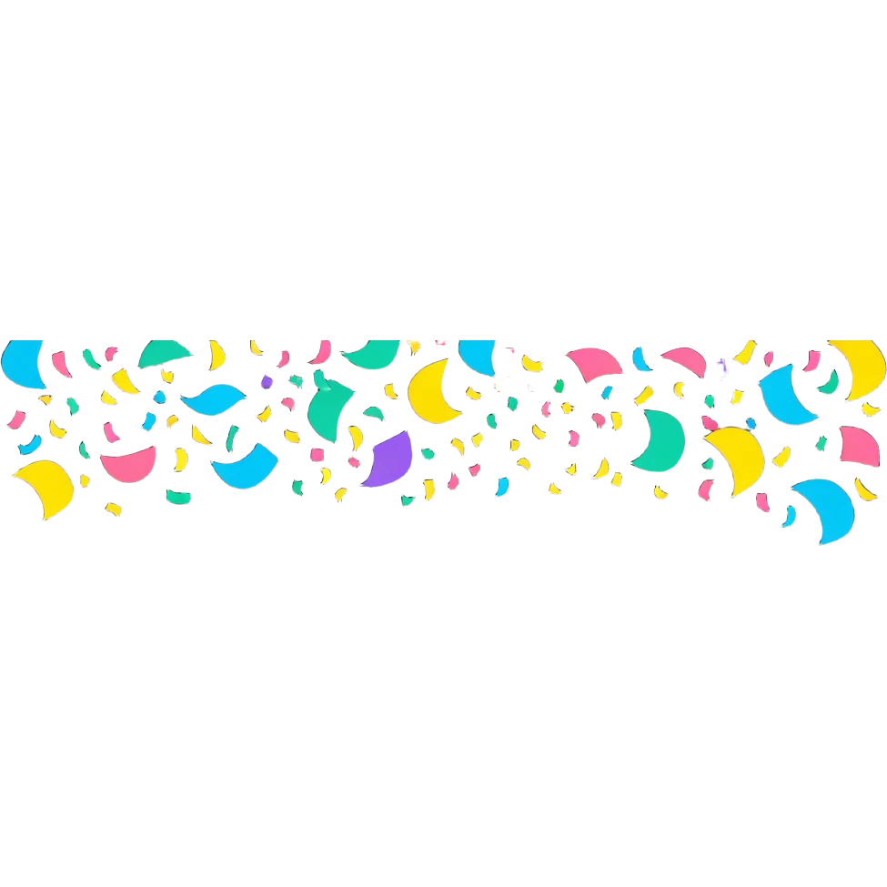 celebration confetti and party emoji