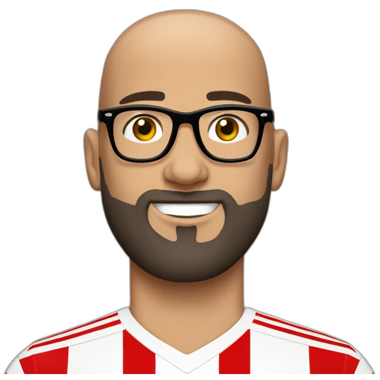 Athletic Bilbao Shaved hair, beard and glasses emoji
