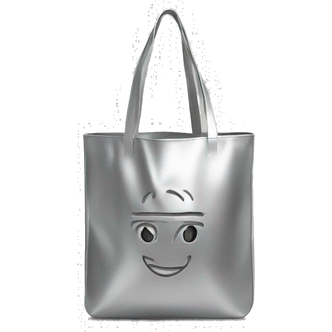 Silver tote bag with StandOil written on it emoji