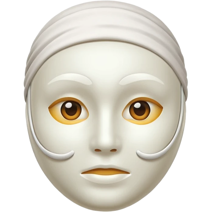facial mask no human emoji