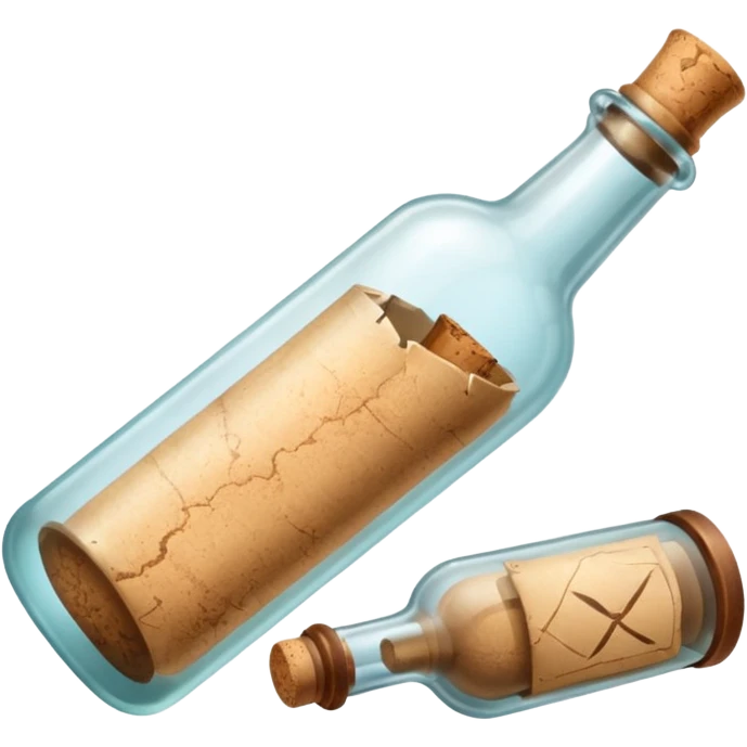 Message letter in Bottle emoji