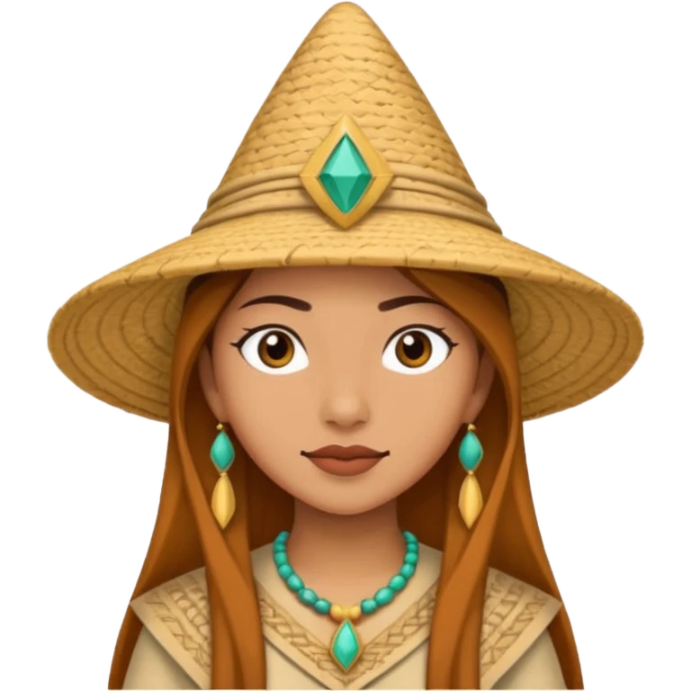 Raya with pointed salakot hat emoji