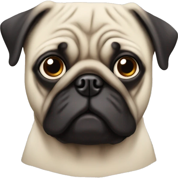 pug without an eye emoji