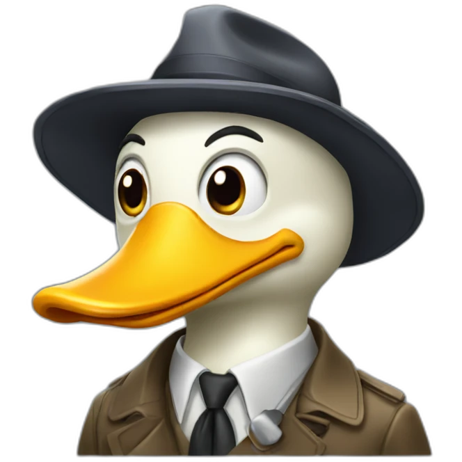 detective duck emoji