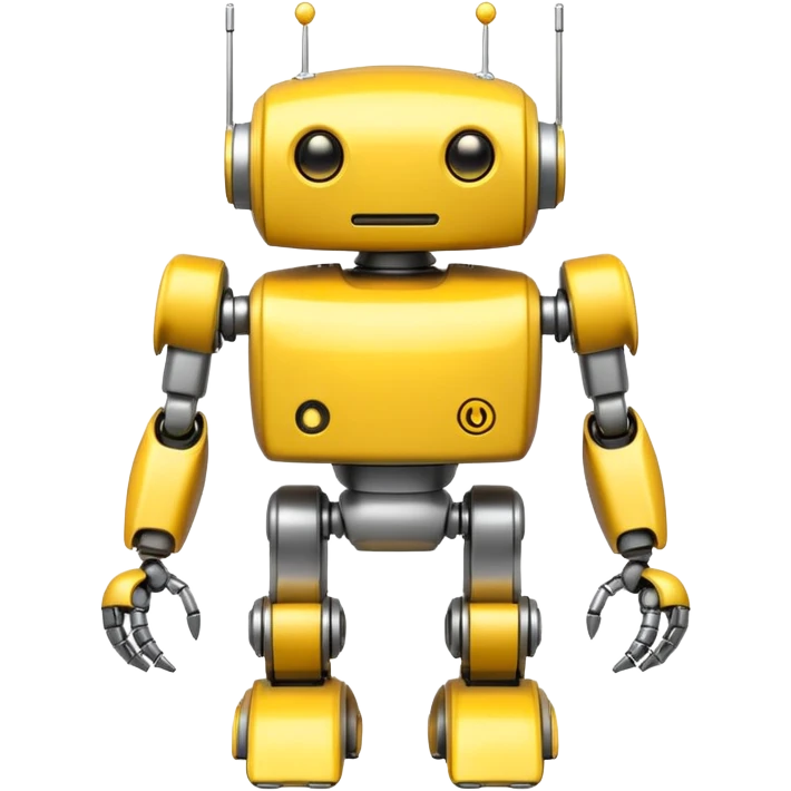 yellow robot with 4 legs emoji