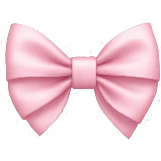 Light pink bow emoji