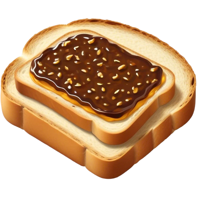 slice of bread with a spread of vegemite emoji