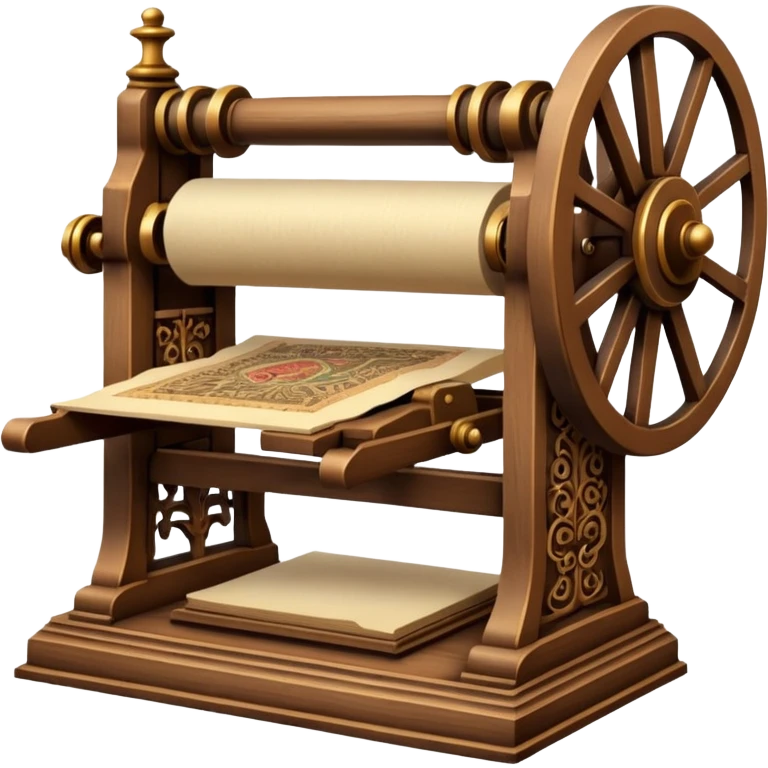 ancient printing press emoji