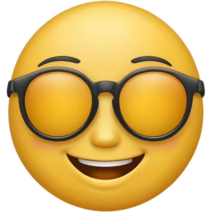 emoji with sunglasses lookin cool emoji
