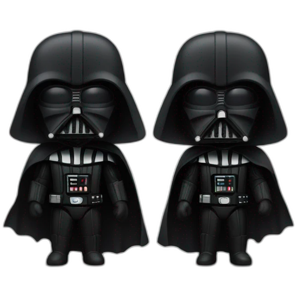 Dark vador avec une pomme emoji