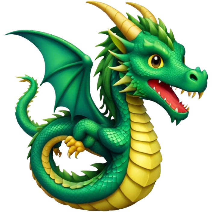 dragon with a mullet emoji