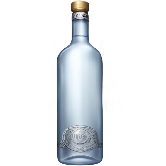 Bottle of vodka with wings  emoji