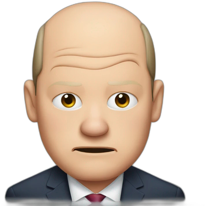 Olaf scholz tired emoji
