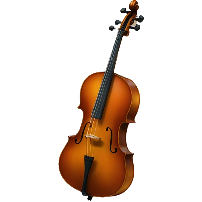 A big Cello in orchestra when see all of the cello. emoji