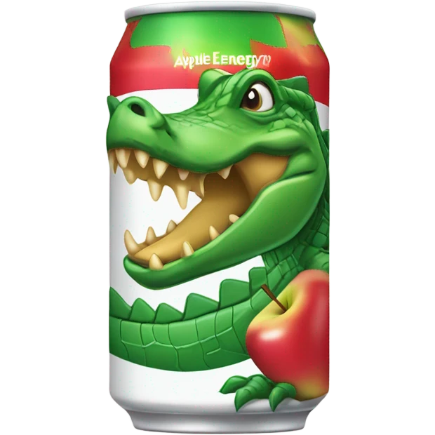 Apple Alligator Energy Drink can emoji