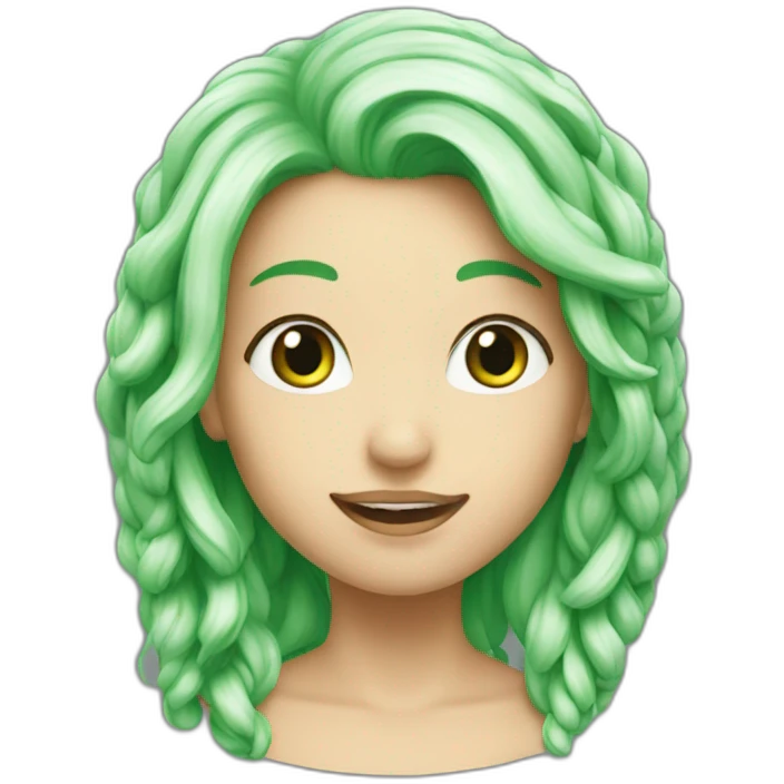 Cœur brisé en vert  emoji