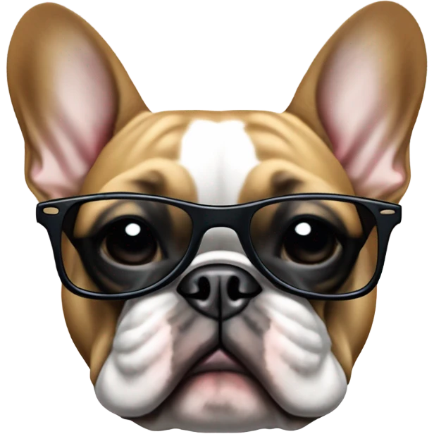 French bulldog wearing sunglasses  emoji
