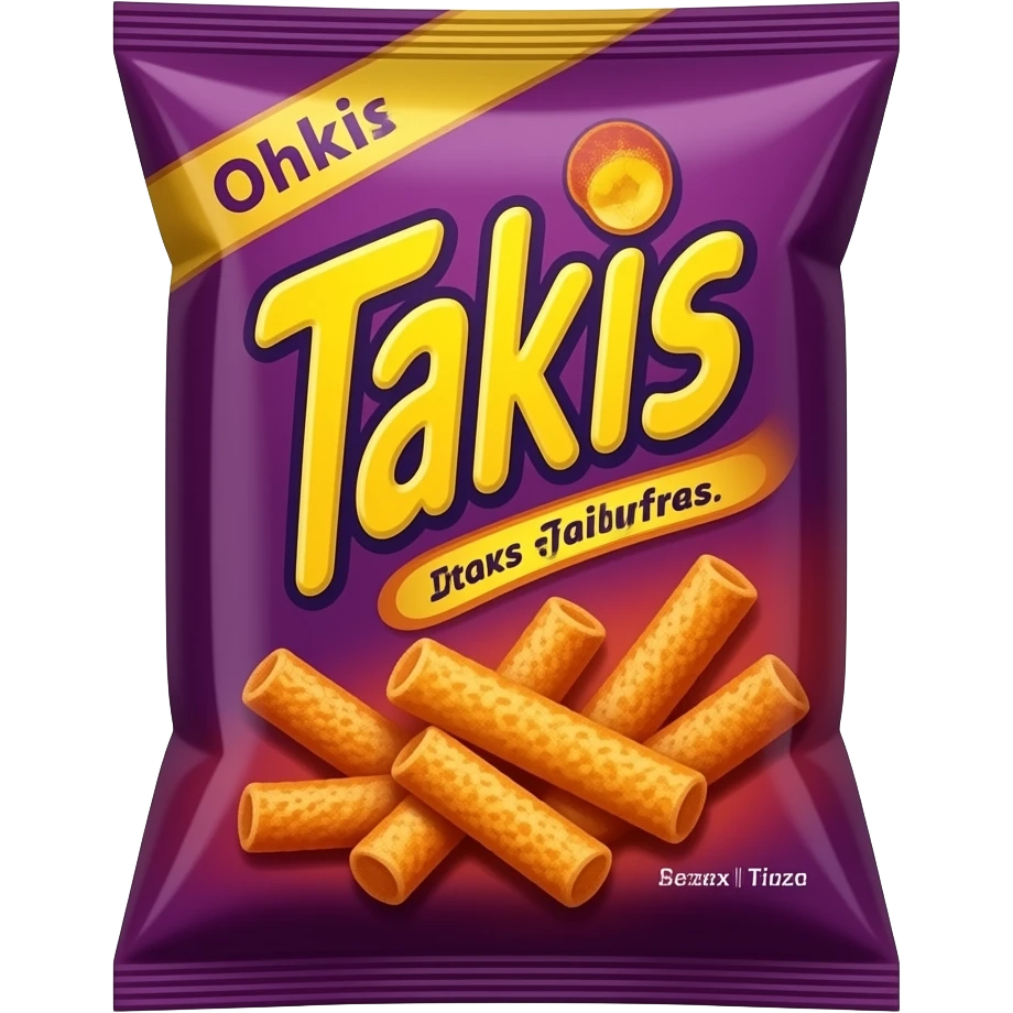 una bolsa de takis emoji